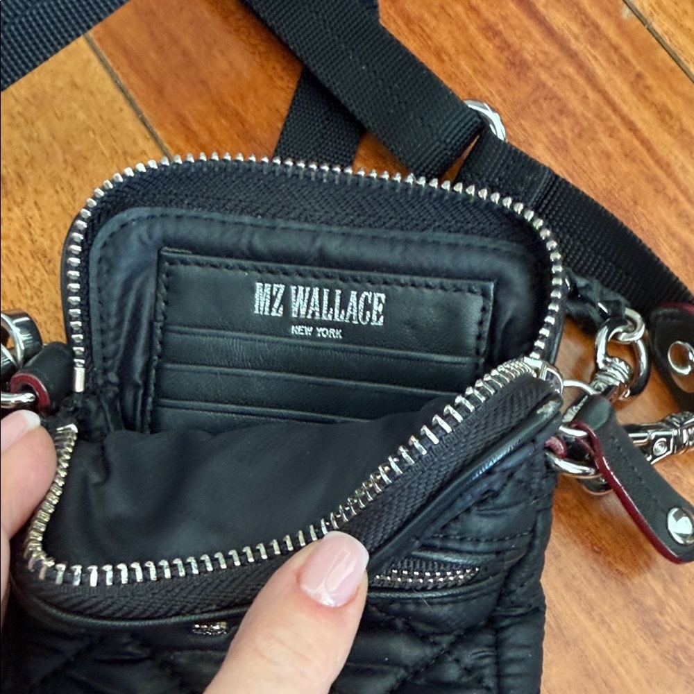 MZ Wallace Black Quilted Phone Crossbody NWT - Picture 7 of 7
